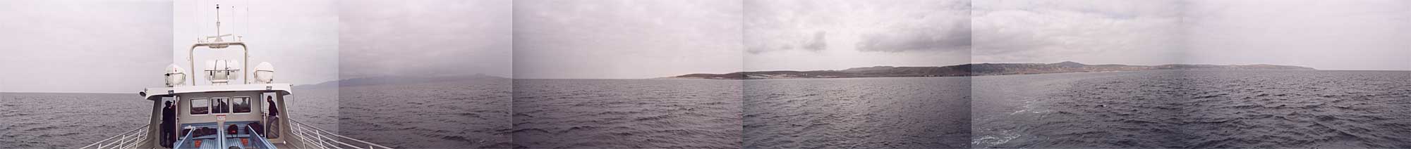 34N x 120W Panorama (full-size image shows boat as well)