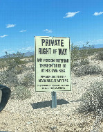 #7: Sign at the start of the road I used to reach my parking spot
