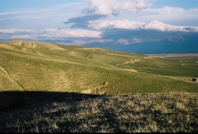 The confluence point, looking north-east