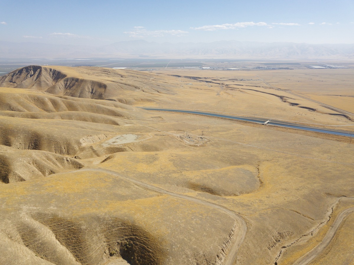 View East from 120 m above the point