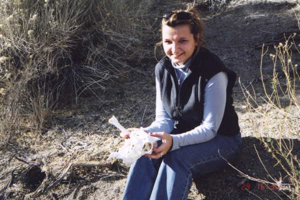 Skeletal remains near the confluence point