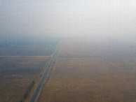 #9: View East, from 120m above the point