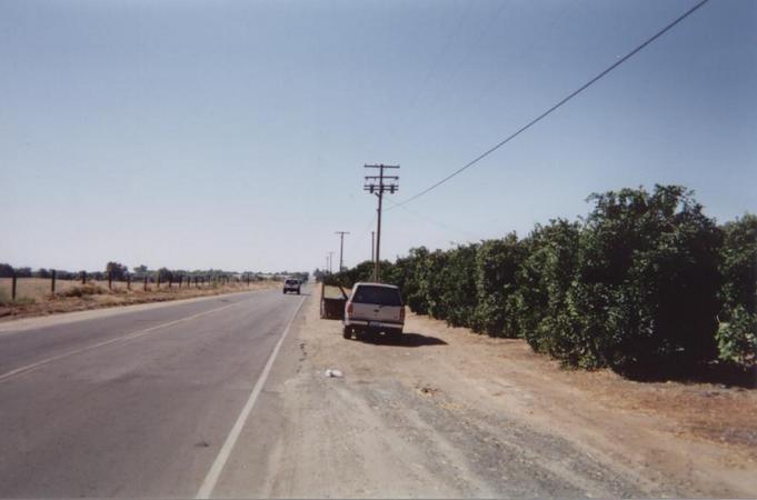 Looking south from the confluence