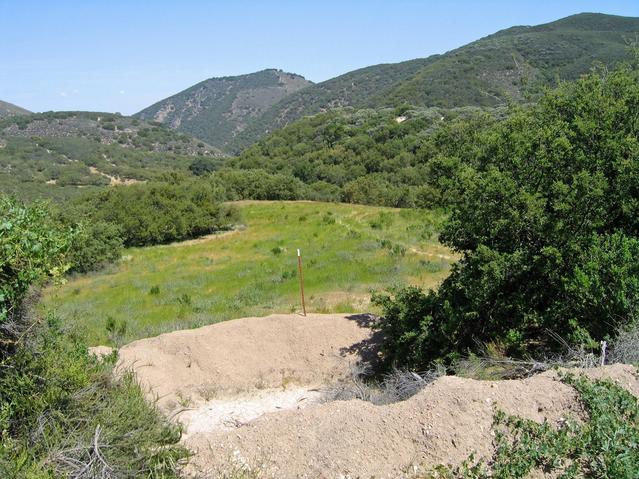 Bottom of the trail looking northeast