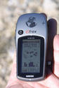 #3: Etrex Vista reading from 2.5 miles showing location.