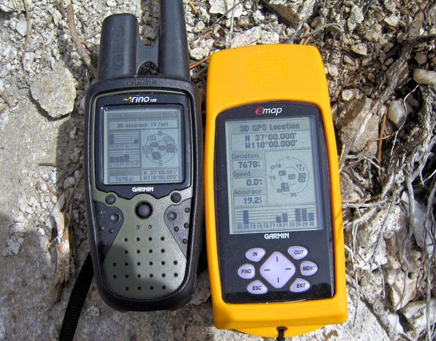 GPS readings at the confluence