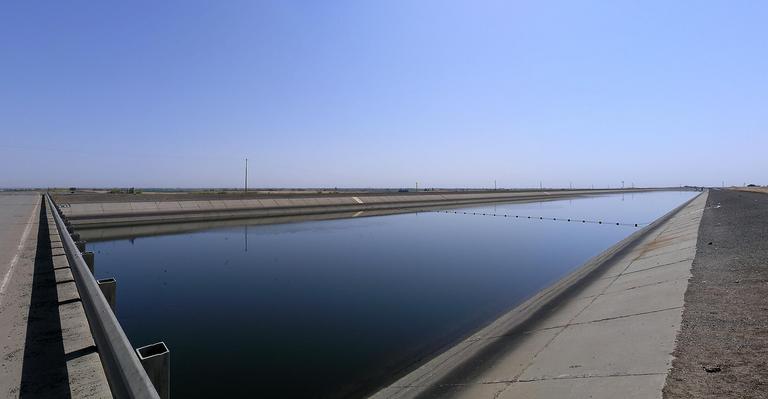 Aqueduct carrying water from the reservoir