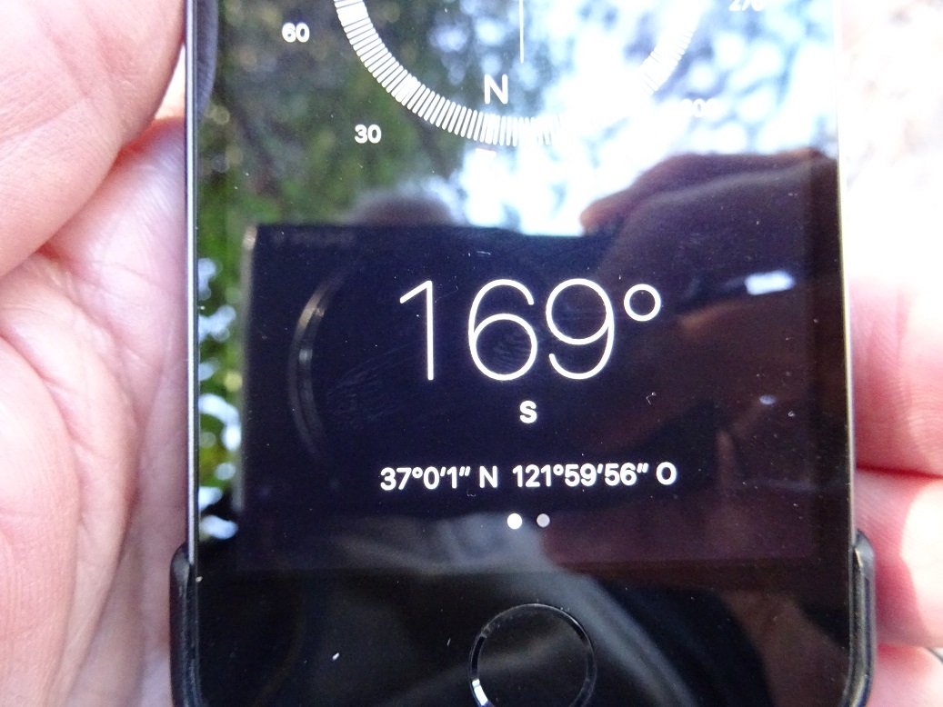 Cell Phone compass screen