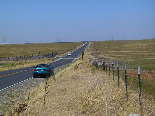 The view north from the confluence.