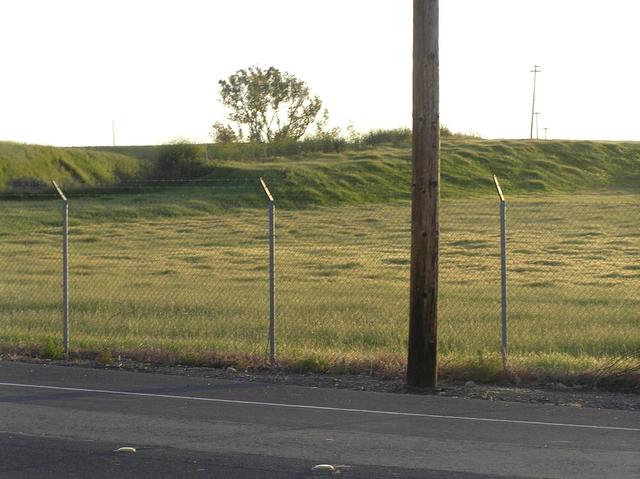 View to the southwest from the confluence across Willow Pass Road.