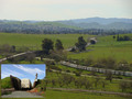 #5: View of 38N 122W area from Highway 4, with inset of a restored rail car in an ammunition bunker.