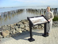 #8: Port Chicago: Wayside exhibit at Pier A site shows destruction from 1944 explosion.