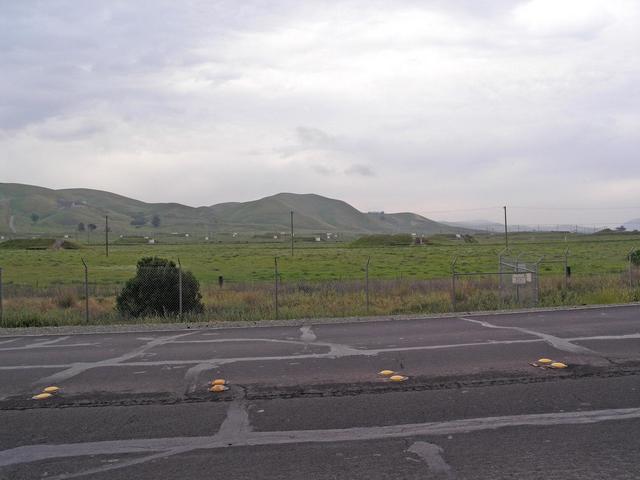 Looking into the base while driving past on the west side