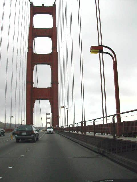 Crossing the Golden Gate Bridge