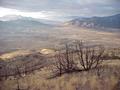 #6: View to the south from the confluence, Nevada at left, California at right.