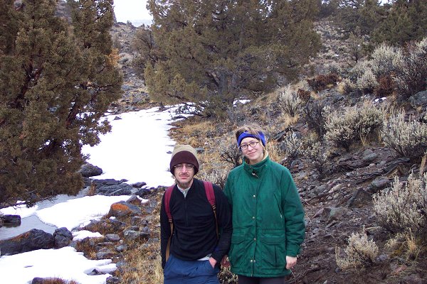 East from the confluence; Keith and Kathleen