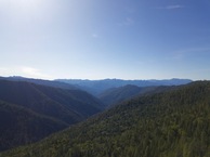 #10: View Southwest (down the Eliott Creek drainage) from 120m above the point