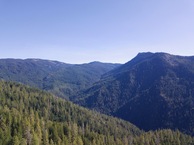 #9: View East (towards Lilly Mountain, elevation 5860 feet, less than a mile away), from 120m above the point
