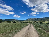 #7: Facing south along the road we parked