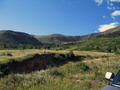 #10: Looking south towards confluence hill from bottom of valley 