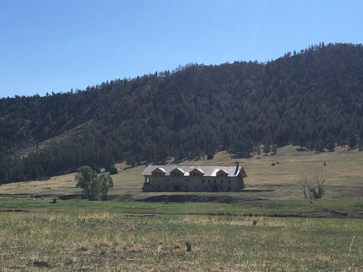 All that's left of the former coal mining town of Tercio: the empty Colorado Fuel and Iron Company Store