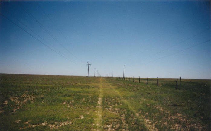 Looking east down BB Rd.