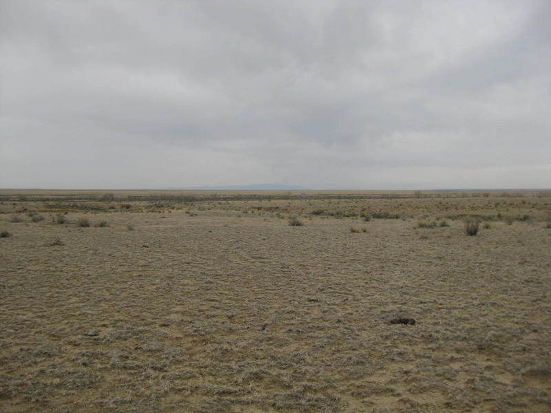 Looking northwest at the site