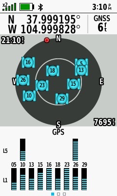 My GPS receiver, 297 feet from the point