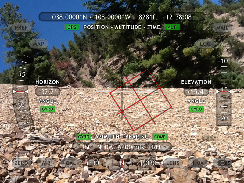 Theodolite data of scree slope. 