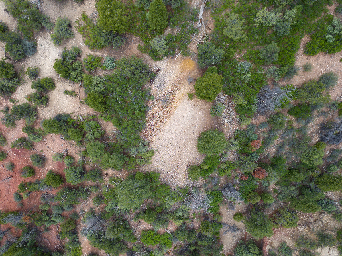 Looking down on the Degree Confluence Point from above