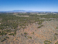 #11: View West (towards Utah, 2.5 miles away), from 120m above the point