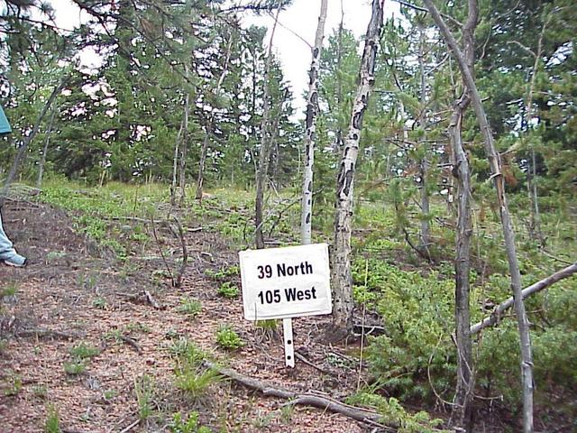 Looking south at site of 39 North 105 West.