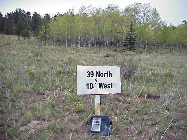 Looking north at the confluence site of 39 North 106 West.