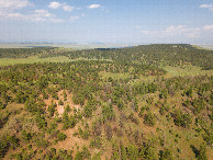 #9: View East, from 120m above the point