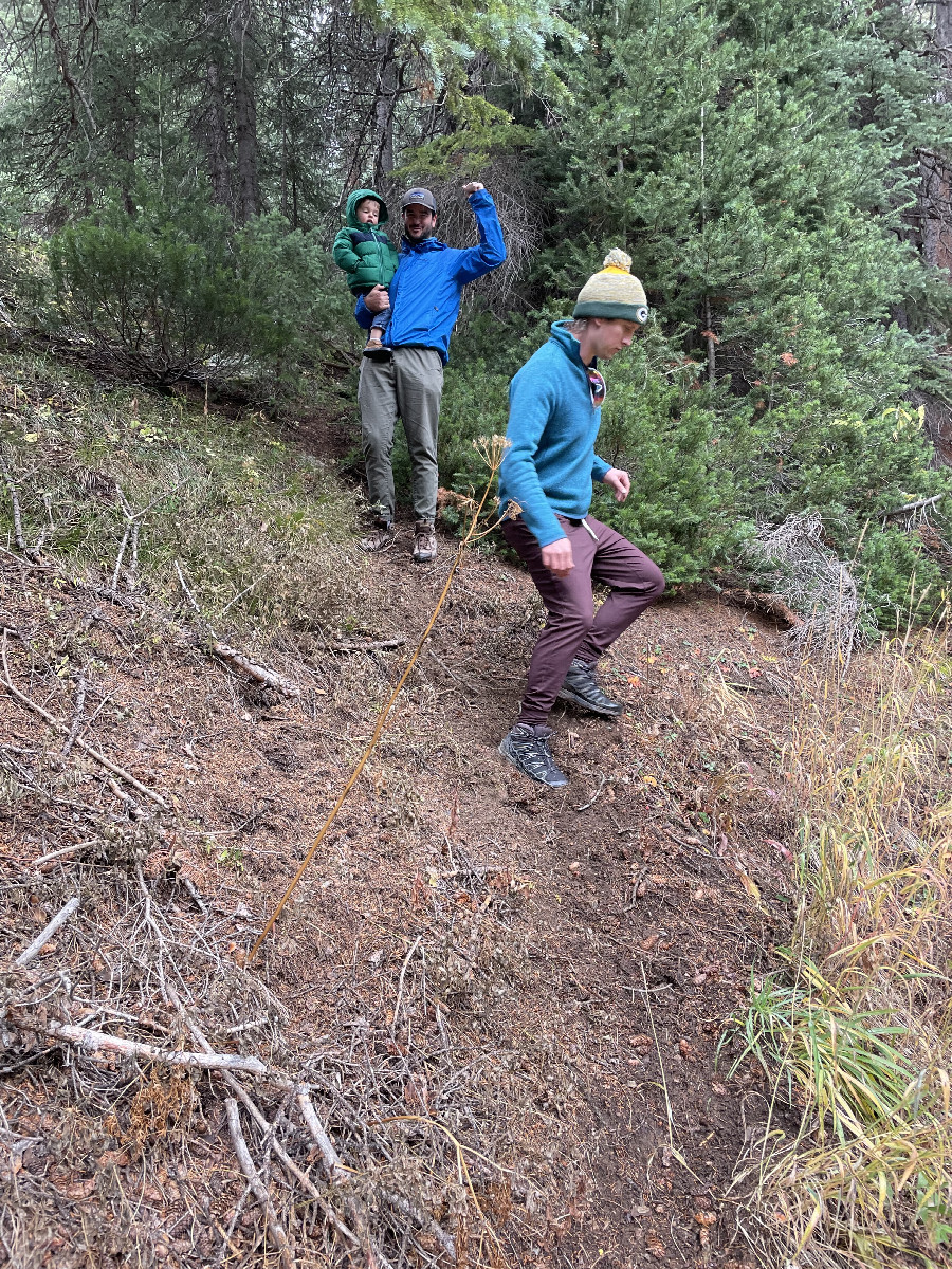 Descent into Rustler Gulch on the return trip