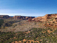 #12: View West, from 120m above the point