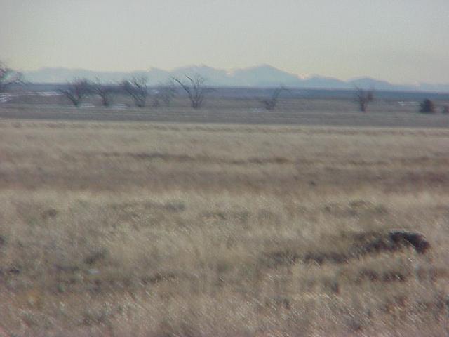 View to the west from the confluence toward the Rocky Mountain Front Range.