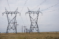 #8: A closeup view of the power pylons to the North of the point