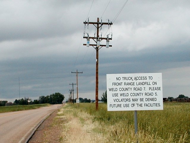 Looking north from the confluence, at County Road 7