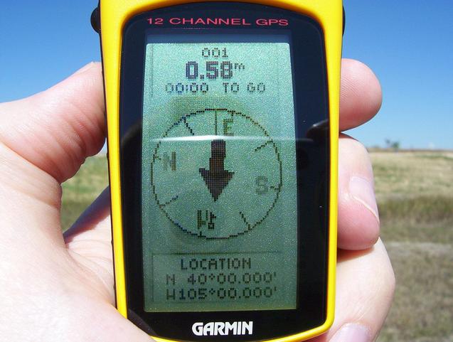 View of GPS screen