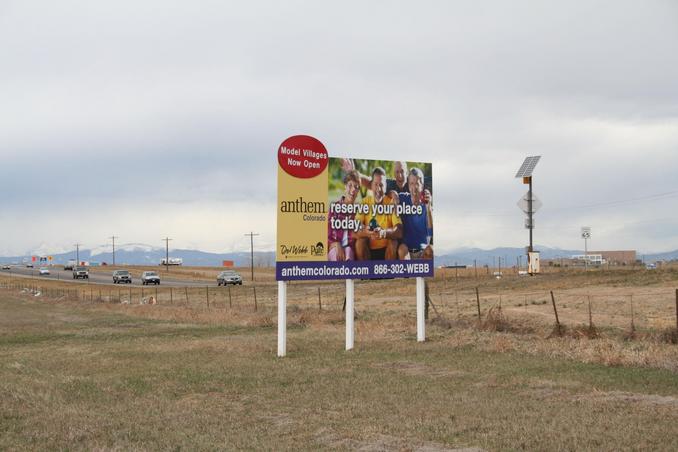 busy State Highway 7 and advertising billboard