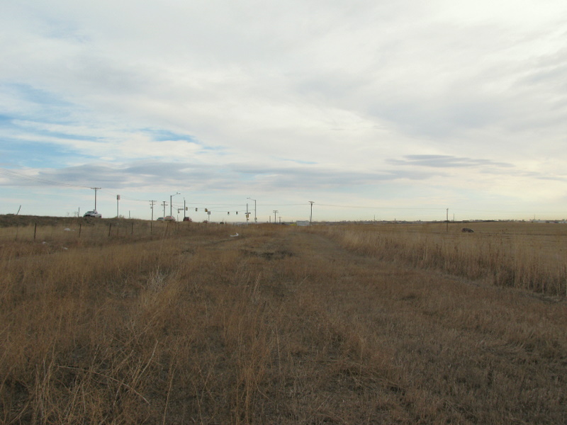 Looking East with Baseline Road on left