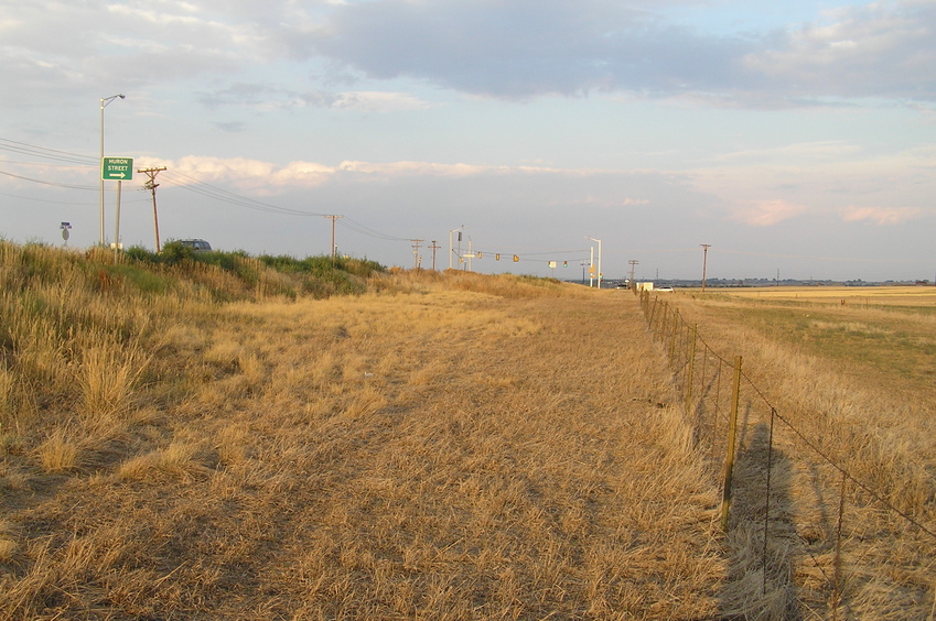 View to the east from the confluence.