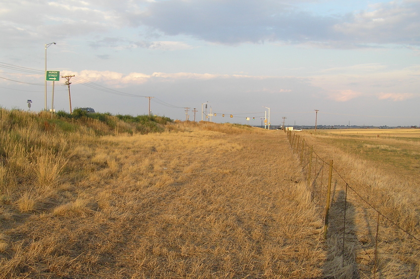 View to the east from the confluence.