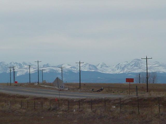 Beautiful mountains to the northwest.