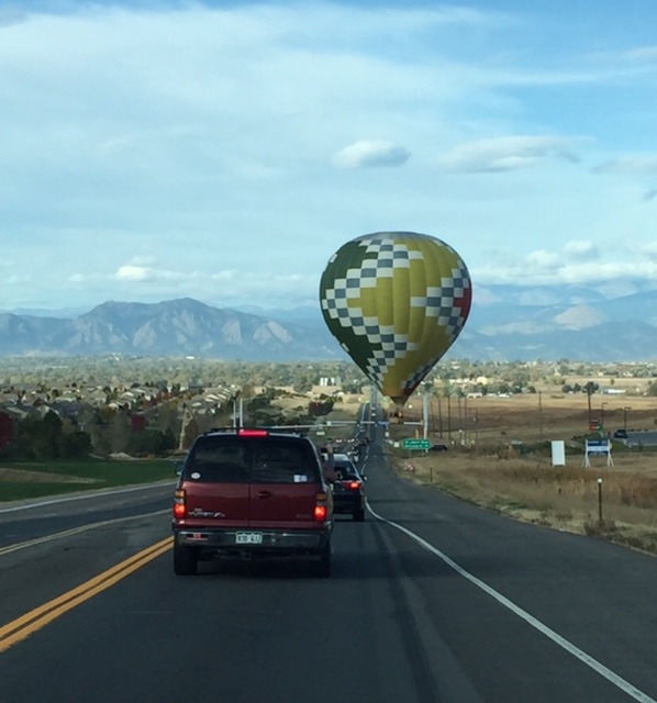 An unusual traffic jam just west of the point.