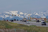 #7: A close-up view of the Rocky Mountains, West of the point