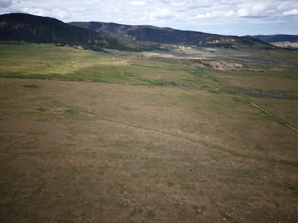 View West, from 120m above the point