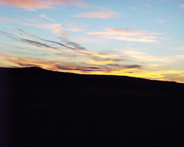 sunset from Rangely, Colorado