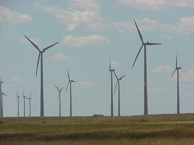 Windfarm at Peetz, Colorado, closest town to the confluence.